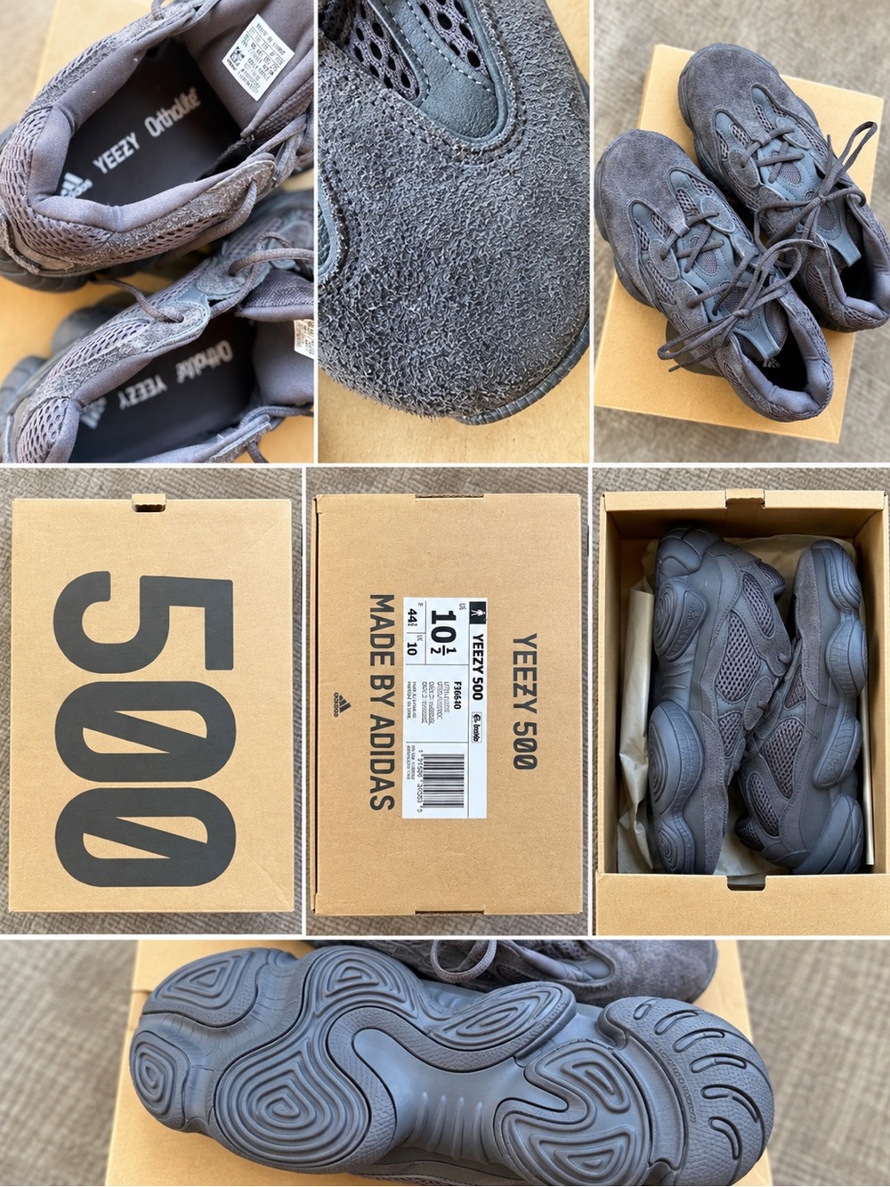 Yeezy 500 Men’s Sneakers - Charcoal